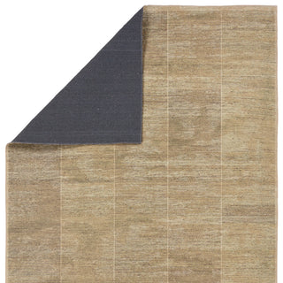 Label J Saith EDA06 Striped Green Area Rug, 4'x6'