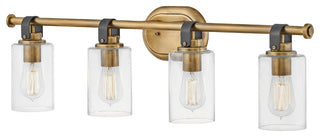 Hinkley Halstead Large Four Light Vanity, Heritage Brass