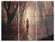 "Woman in Frosty Forest" Photo Metal Wall Art, 3 Panels, 36"x28"