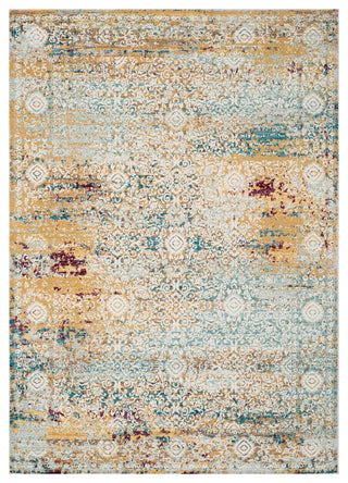 Safavieh Aria Ara183Y Vintage/Distressed Rug, Yellow/Cream, 9'0"x12'0"