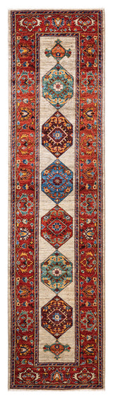 Serapi, One-of-a-Kind Hand-Knotted Runner Rug  - Ivory, 2'6"x10'0"