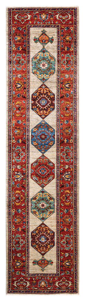 Serapi, One-of-a-Kind Hand-Knotted Runner Rug  - Ivory, 2'6"x10'0"