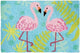 Pink Flamingo Friends 30 x 20 Inches Accent Throw Rug