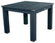 Square Dining Table, Federal Blue