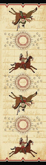 War Records Rug, Natural, 2'x8', Runner