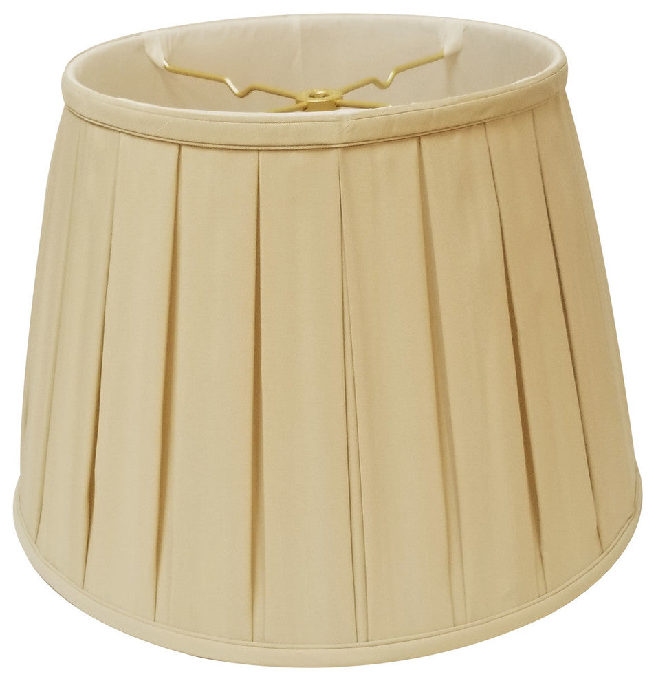 Royal Designs Empire English Pleat Basic Lampshade, Antique Gold, 12.5"x20"x13.5"