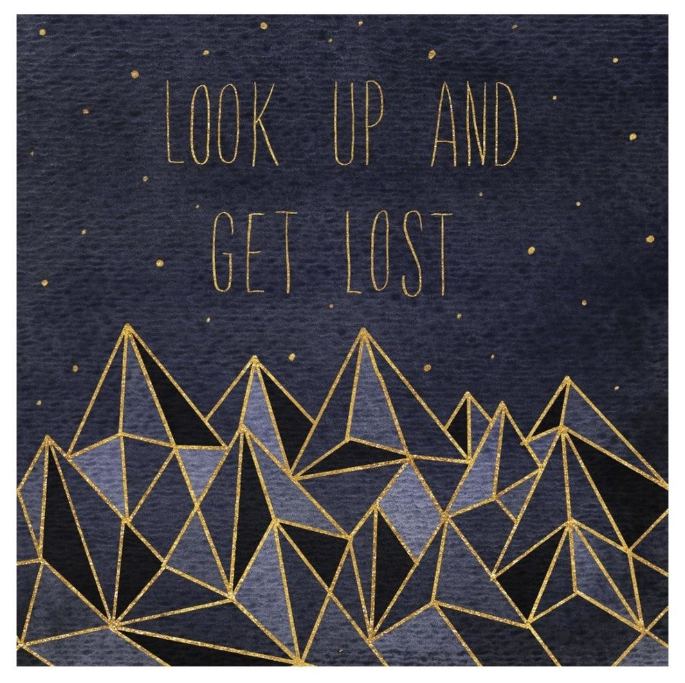 "Written in the Stars II" Digital Paper Print by Laura Marshall, 26"x26"