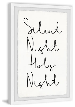 "Silent and Holy Night" Framed Painting Print, 20x30