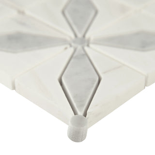 Bianco Starlite Polished Marble Mosaic, 10 Sheets