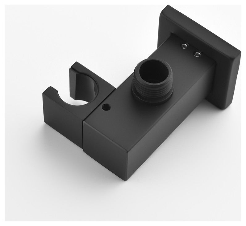 Solid Brass Waterfall Single Handle Wall-Mounted Bathtub Faucet Tub Filler, Black
