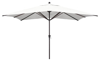 11'x8' Rectangular Aluminum Umbrella Bronze, Natural