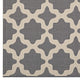 Cerelia Moroccan Trellis 9x12 Indoor and Outdoor Area Rug, Gray and Beige