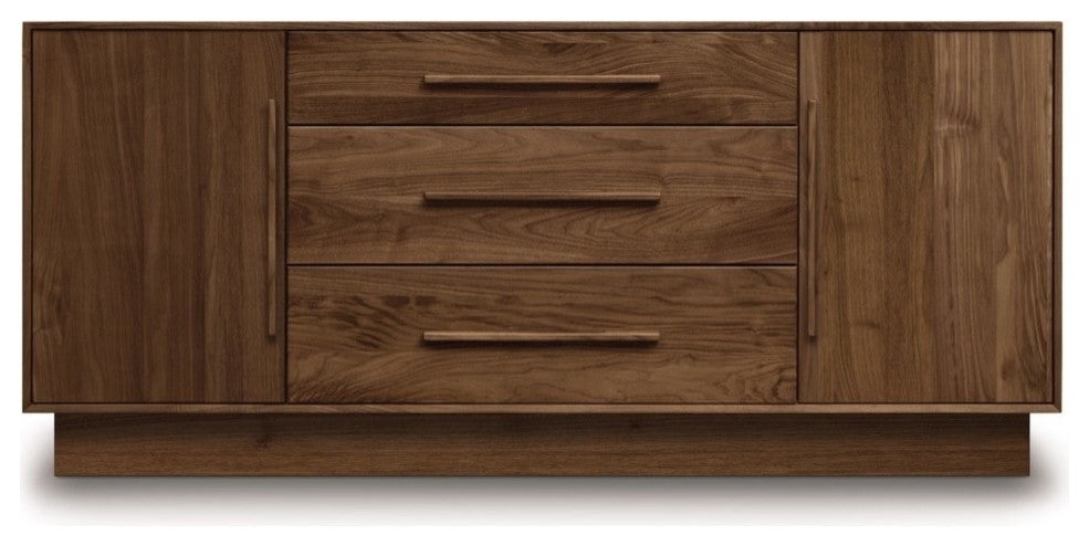 Copeland Moduluxe 29" 1 Door, 3 Drawer Dresser, Natural Walnut