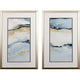 Blue Crystalline Wall Art, 2-Piece Set