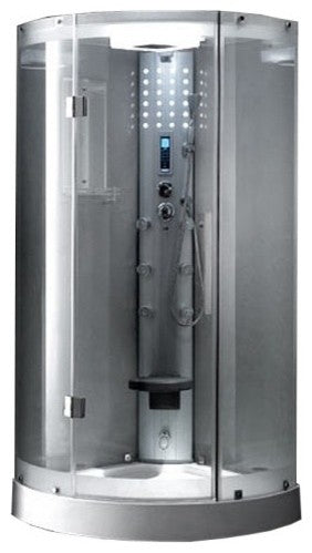 Walk-In Steam Shower, Corner Unit