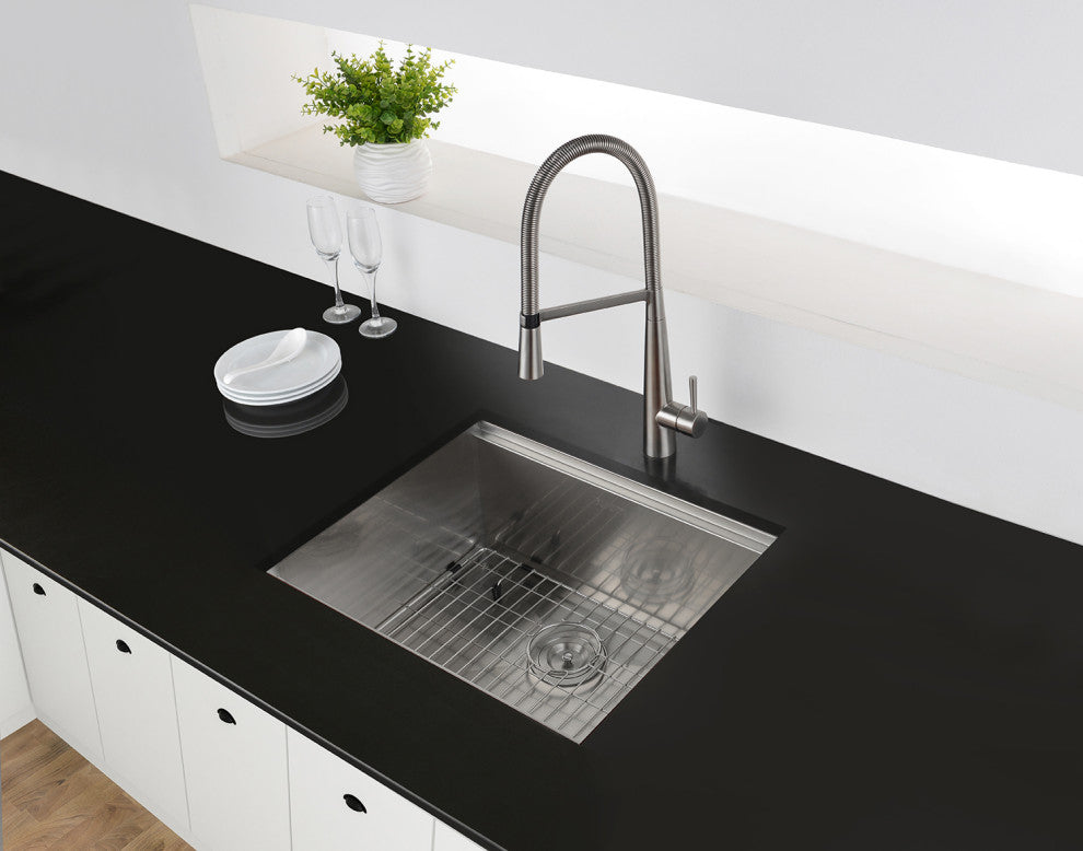 Ruvati RVH8304 15" Undermount 16 Gauge Workstation Ledge Bar Prep Sink