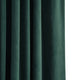 Signature Blackout Velvet Curtain Single Panel, Blackforest Green, 50"x108"