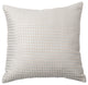 Houndstooth Metallic Foil Printed Velvet Pillow Cover, Silver