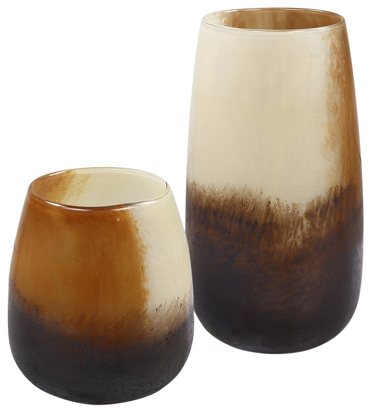 Uttermost Desert Wind Glass Vases, Set of 2
