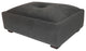 Grand Deco Tufted Suede Footstool - Available in 7 colors, Black