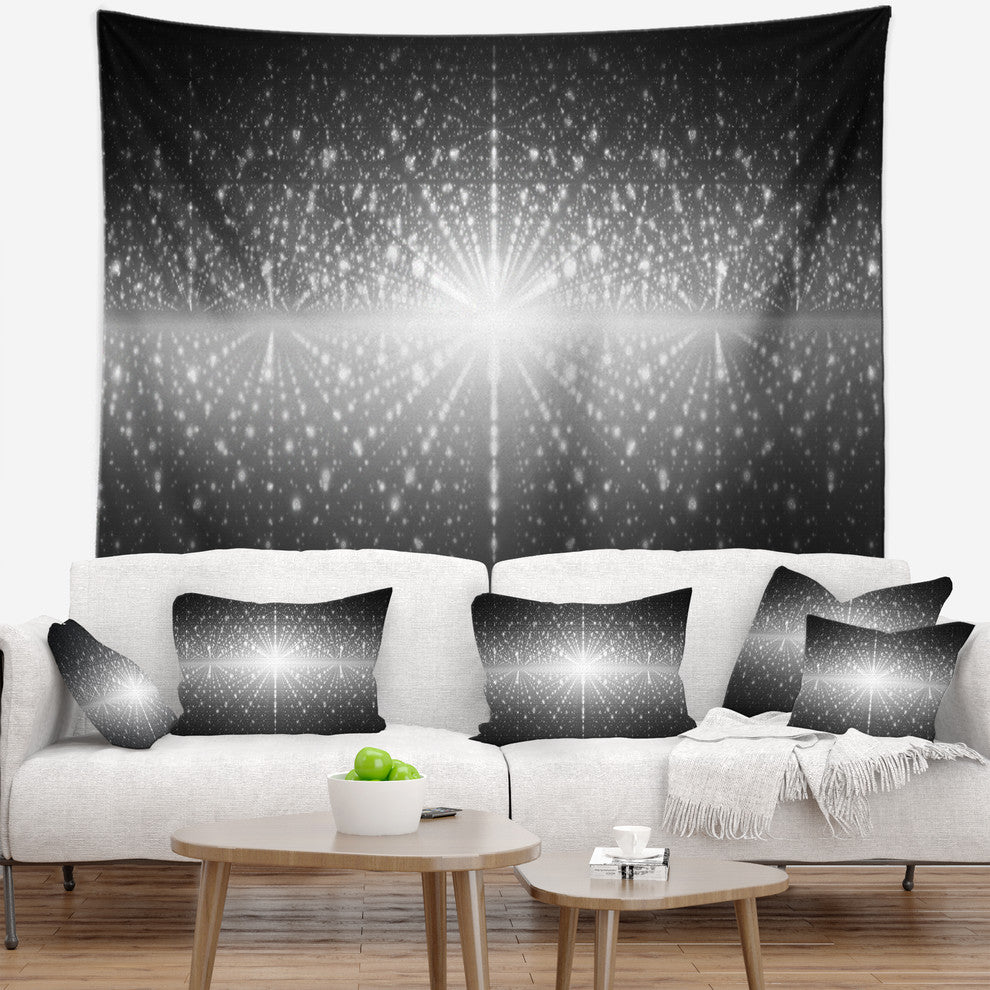 Cosmic Galaxy with Shining Stars Abstract Wall Tapestry, 80"x68"