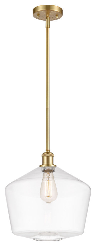Innovations 516-1S-SG-G652-12 1-Light Mini Pendant, Satin Gold