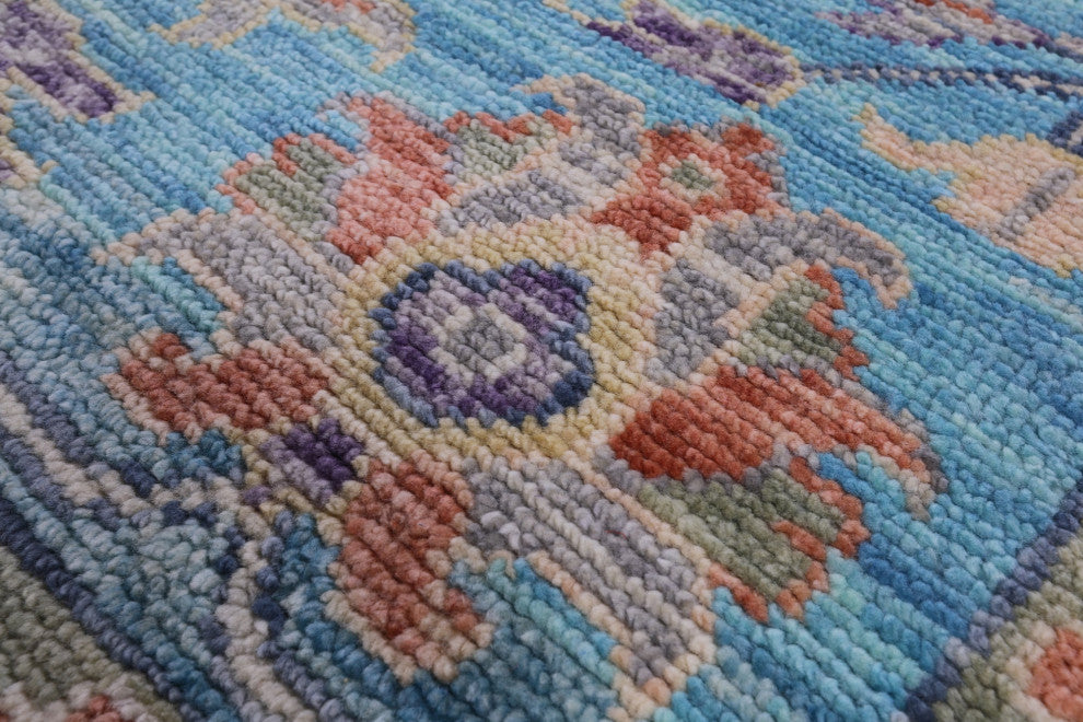 Turkish Oushak Hand-Knotted Rug 9' 2" X 11' 9" - Q14978