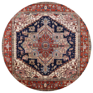 Ahgly Company Indoor Round Mid-Century Modern Area Rugs, 6' Round