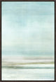 Sea Wash II, 25.25"x37.25", Espresso Natural Wood Gallery Floater
