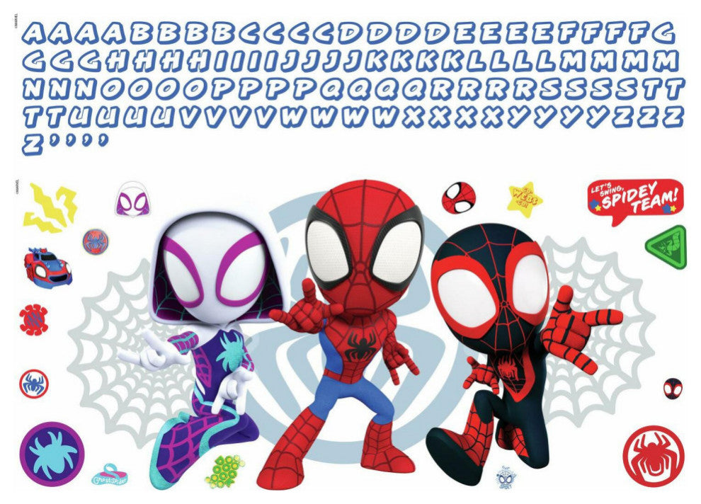 Spidey and His Amazing Friends Headboard Peel and Stick Giant Wall Decal