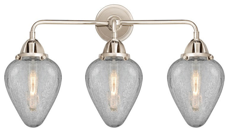 288-3W-PN-G165-LED 3 Light 24.5" Bath Vanity Light, Polished Nickel