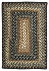 Homespice Decor Cocoa Bean Cotton Braided Rug 4' x 6' (Rectangle)
