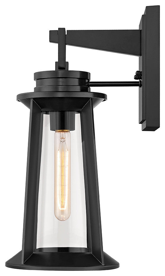 Bolling 1 Light 18" Tall Powder Coat Black Outdoor Wall Sconce