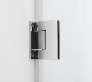 Belmore 37.25"-38.25"x72" Frameless Hinged Shower Door, Chrome