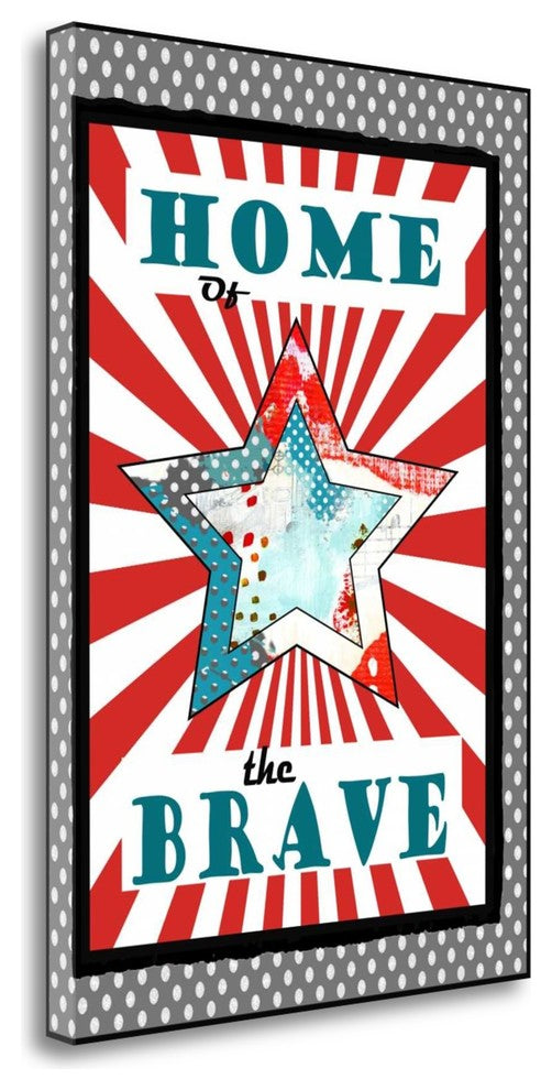 "Home Of The Brave" By Sarah Ogren, Giclee Print on Gallery Wrap Canvas