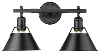 Orwell 2-Light Vanity Light in Matte Black