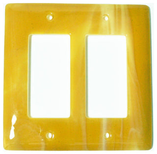 Double Wall Plate Decoration, Amber Swirl, 5x5