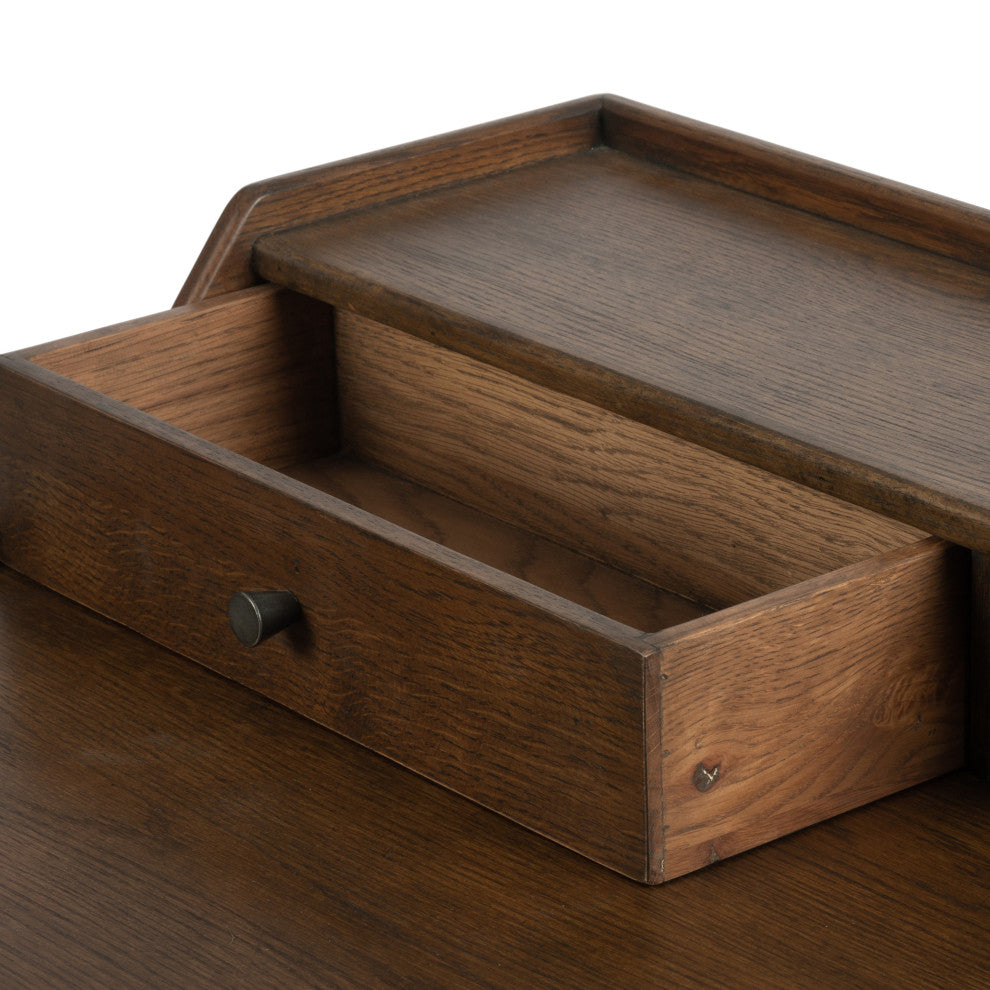 Moreau Writing Desk-Dark Toasted Oak