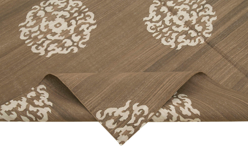 Rug N Carpet - Handmade Wool 6' 3'' x 8' 11'' Flatweave Dhurrie Kilim Rug