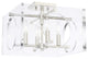 Crystorama 8870-PN, 4-Light Ceiling Mount, Polished Nickel