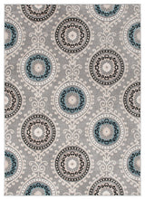 Galleria Summit Gray Contemporary Area Rug, 7'10"x9'10"