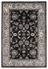 Alessana Cheally Black Bordered Area Rug, 2'x3'