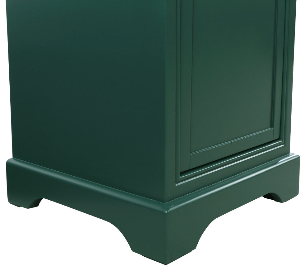 Amber Single Bathroom Vanity, Blue, Green, 19"