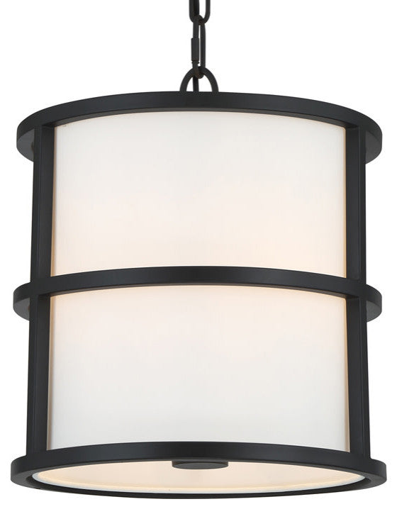 Crystorama Lighting Group 9593 Hulton 3 Light 13"W Pendant - Matte Black