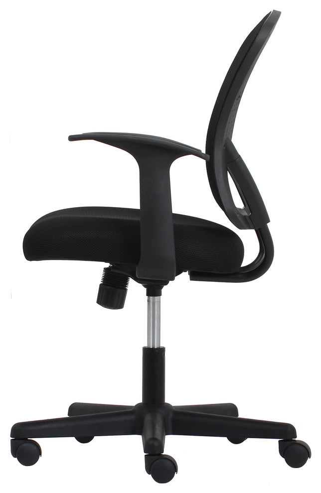 Essentials by OFM ESS-3011 Swivel Mesh Back Task Chair With Arms, Mid Back