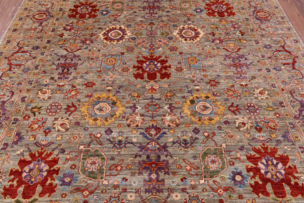 8' 0" X 9' 9" Persian Fine Serapi Handmade Wool Rug - Q12435
