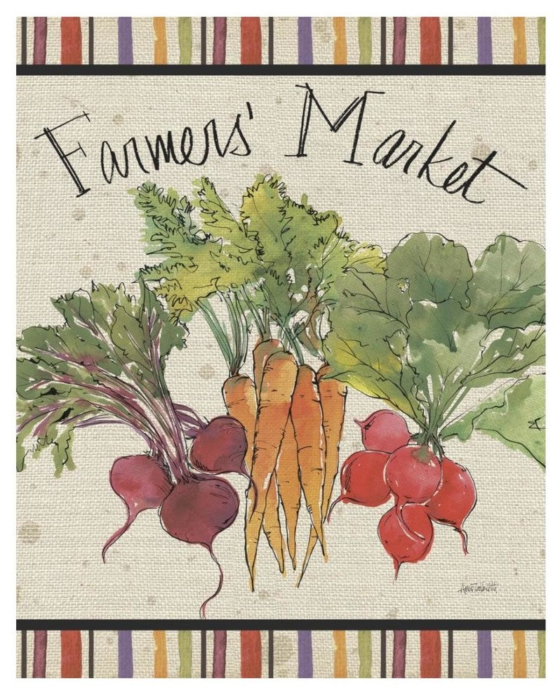 "Farmers Feast IX" Digital Paper Print by Anne Tavoletti, 22"x26"