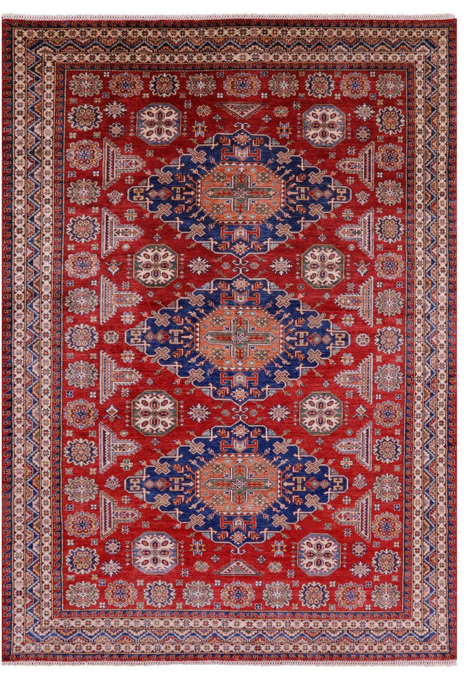 Hand Knotted Super Kazak Rug 8' 1" X 11' 6" Q5031