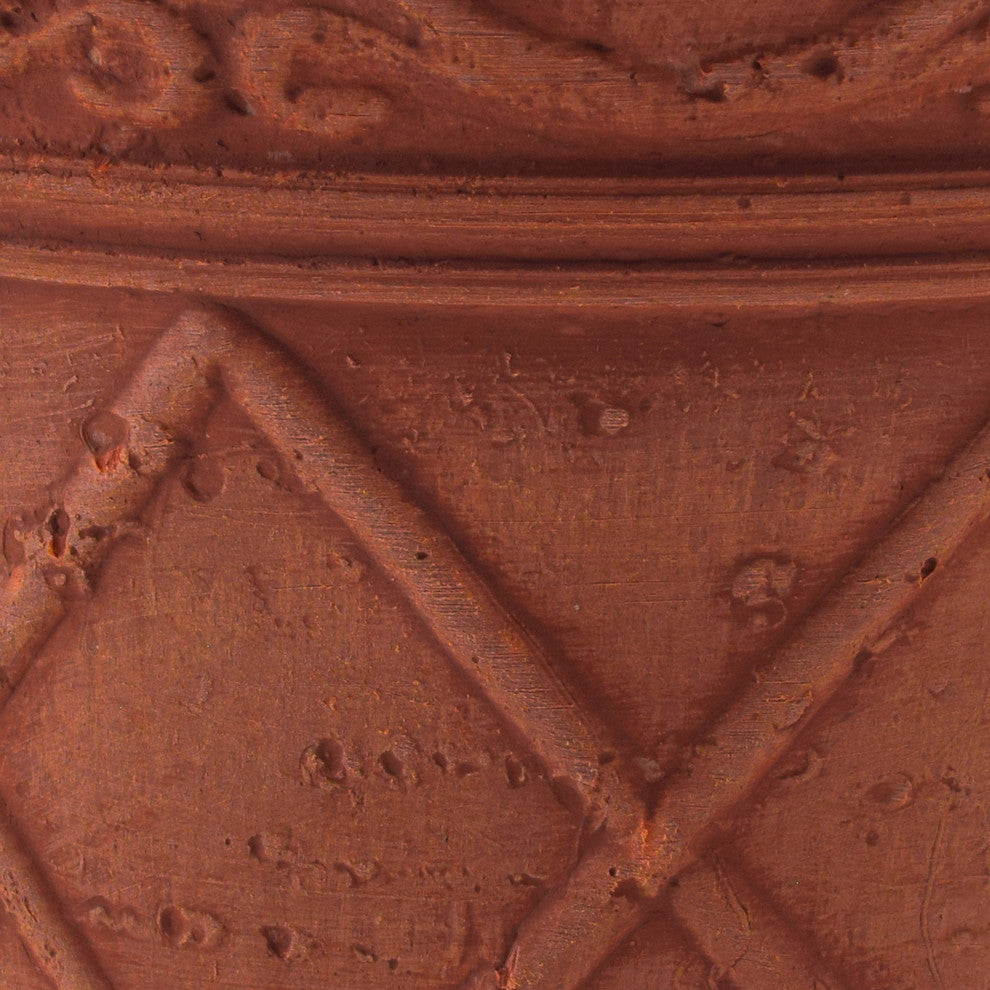Scroll Grower Pot, Terra-Cotta