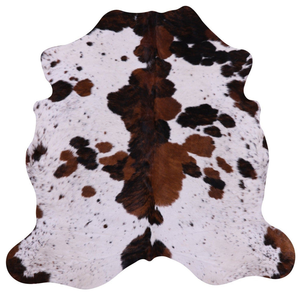 5' 9" X 5' 11" Salt and Pepper Natural Cowhide Rug C2014